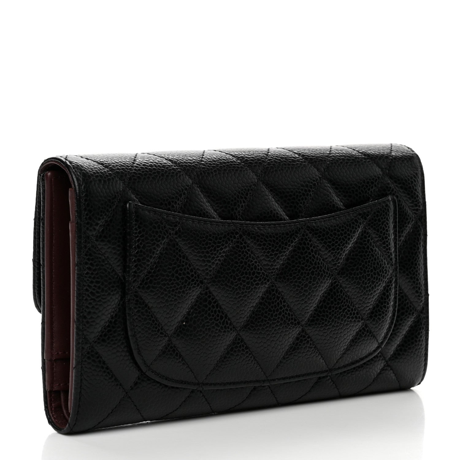 Chanel Caviar Quilted Large Flap Wallet Black 3 of 7