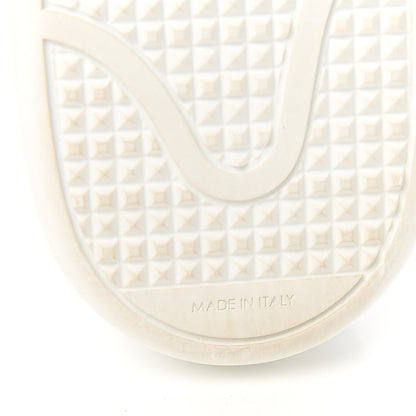 Louis Vuitton Calfskin Monogram Striped Frontrow Sneakers 39 White 7 of 11