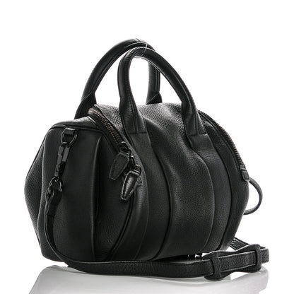 Alexander Wang Pebbled Lambskin Rockie Black Matte Black Hardware 3 of 7