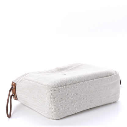 Hermes Canvas Barenia Fourbi 20 PM Pouch Naturel Fauve 4 of 12