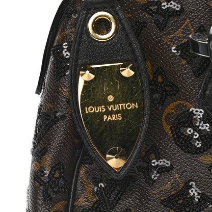Louis Vuitton Monogram Sequins Eclipse Speedy 28 Black 8 of 11