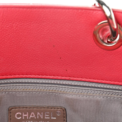 Chanel Soft Caviar Quilted CC Timeless Tote Fuchsia 12 of 19