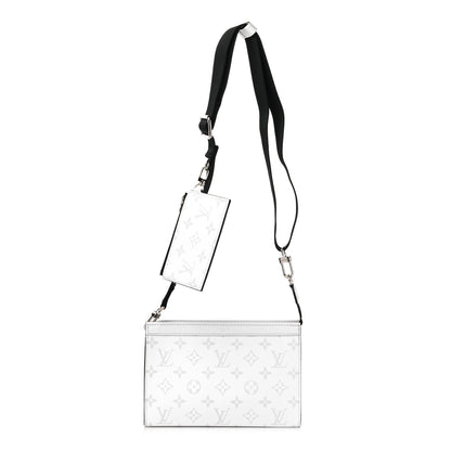 Louis Vuitton Taiga Monogram Gaston Wearable Wallet Optic White 1 of 9