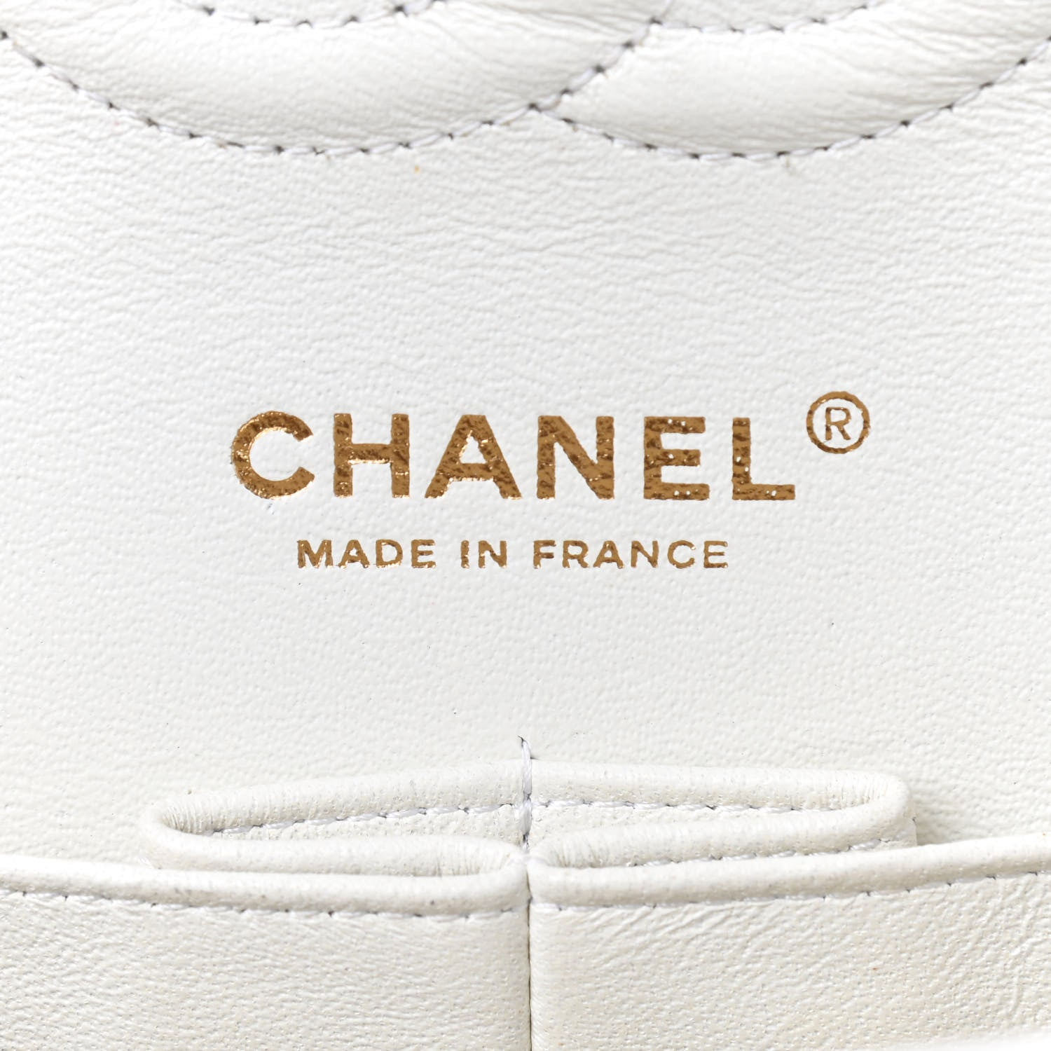 Chanel Caviar Quilted Medium Double Flap White 8 of 10