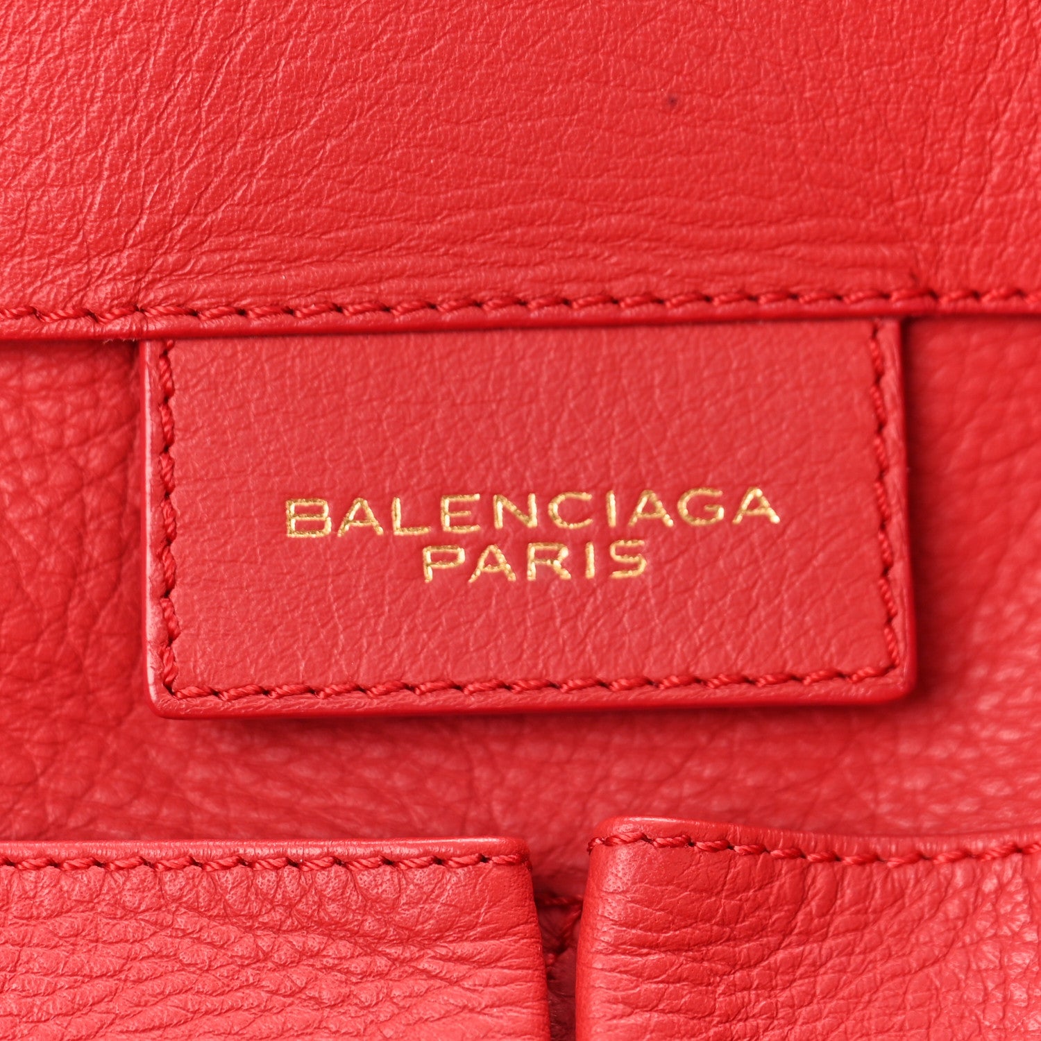 Balenciaga Veau Souple Papier A4 Zip Around Tote Rouge 6 of 10