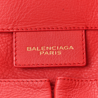 Balenciaga Veau Souple Papier A4 Zip Around Tote Rouge 6 of 10