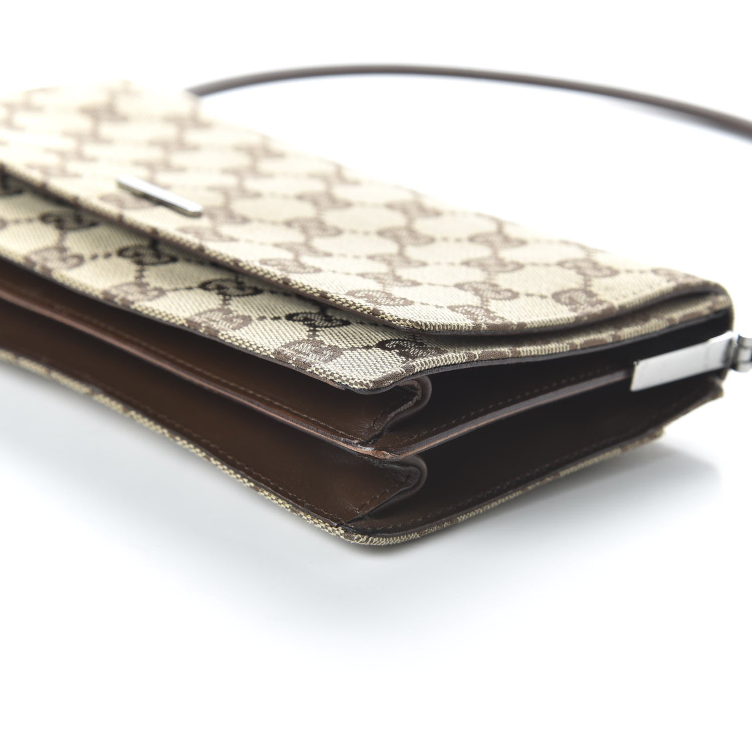 Gucci Monogram Pochette Flap Brown 7 of 10
