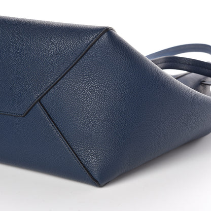 Celine Soft Grained Calfskin Small Belt Cabas Phantom Abyss Blue 9 of 9