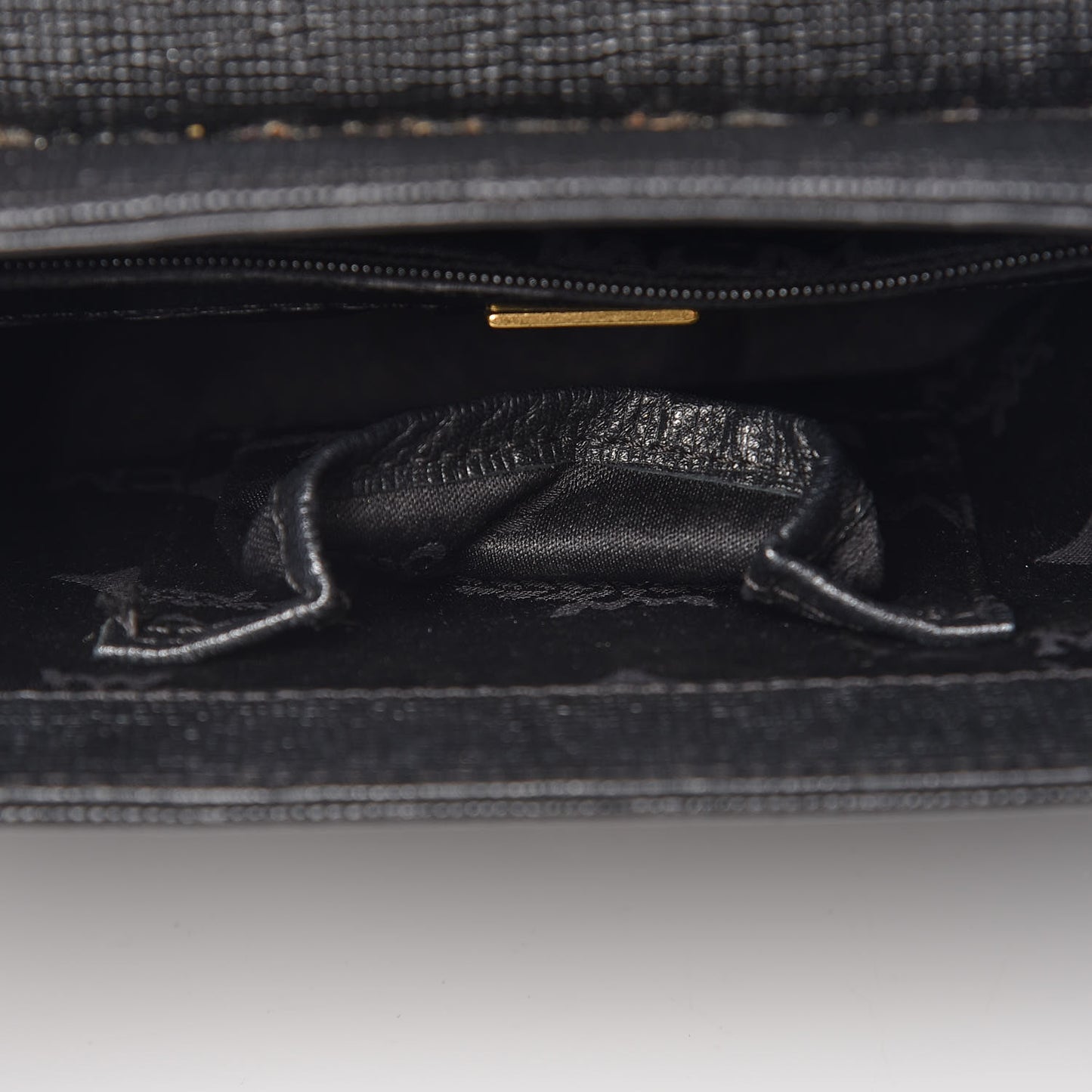 Saffiano Studded Crossbody Black