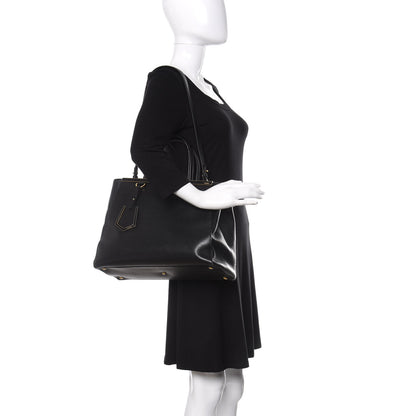 Fendi Vitello Elite Regular 2Jours Tote Black 2 of 11