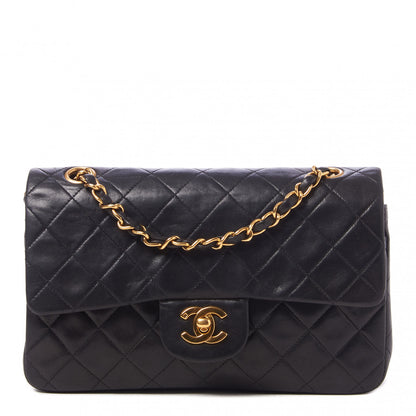 Chanel Lambskin Quilted Small Double Flap Black 1 of 9