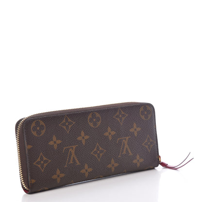 Louis Vuitton Monogram Clemence Wallet Fuchsia 3 of 9