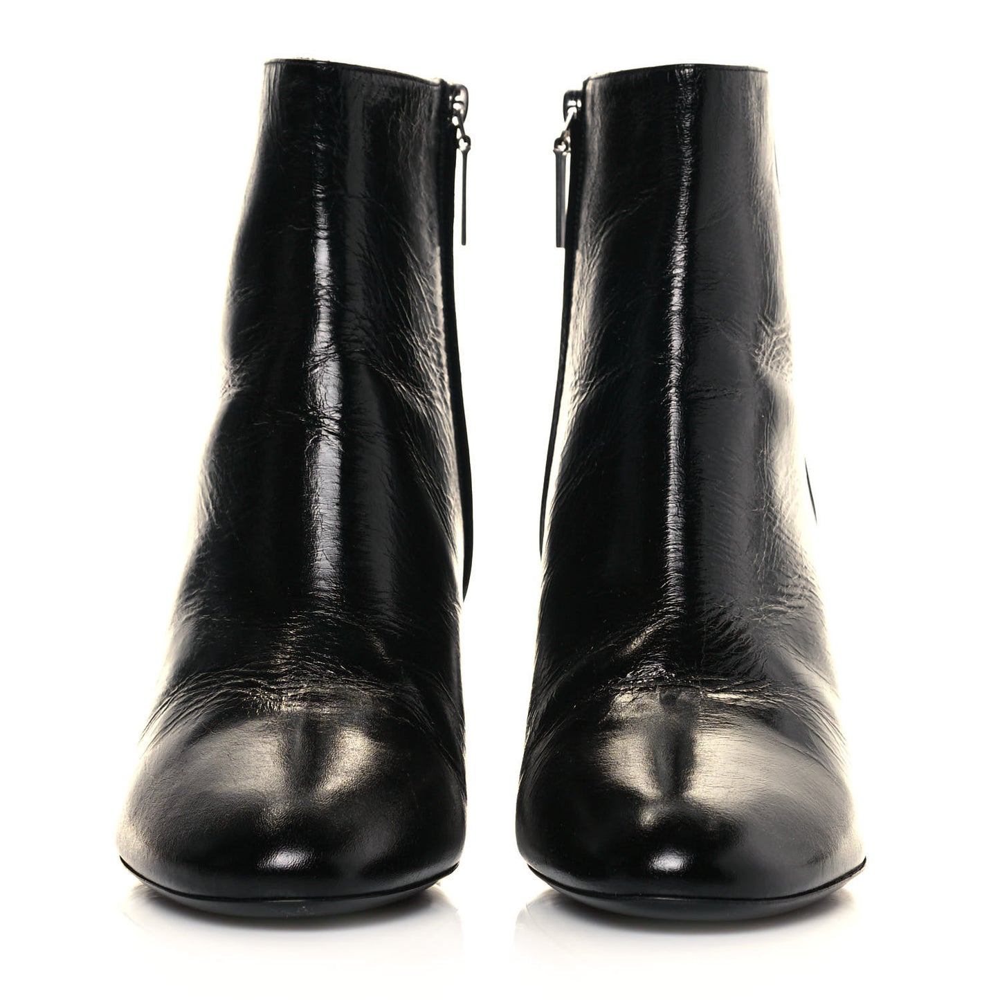 Calfskin Loulou 70 Uniform Ankle Boots 41.5 Black