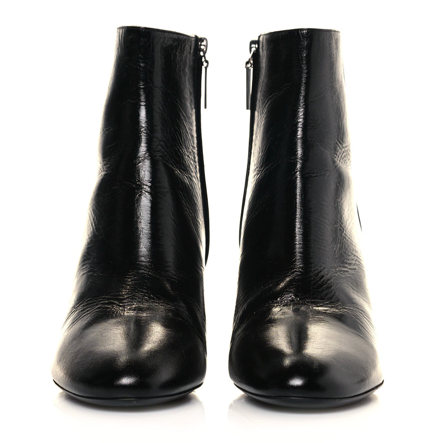 Saint Laurent Calfskin Loulou 70 Uniform Ankle Boots 41.5 Black 2 of 10