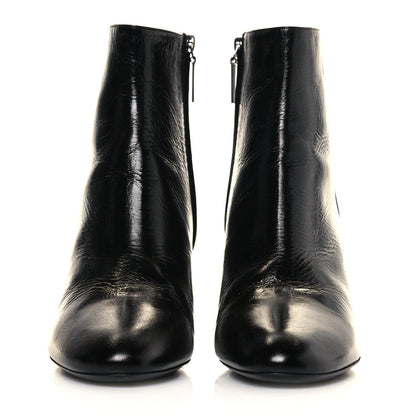 Saint Laurent Calfskin Loulou 70 Uniform Ankle Boots 41.5 Black 2 of 10