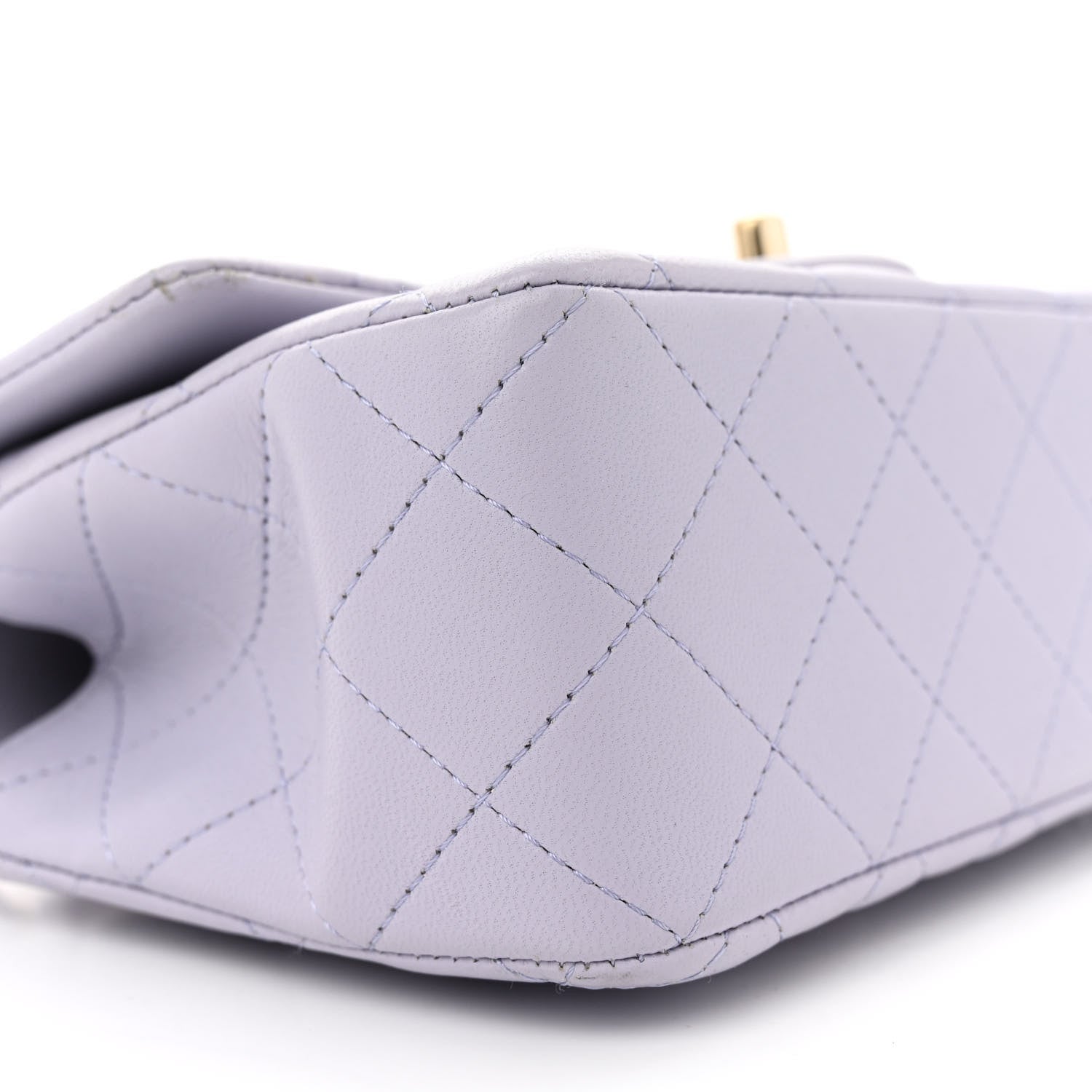 Chanel Lambskin Quilted Mini Top Handle Rectangular Flap Light Purple 9 of 12