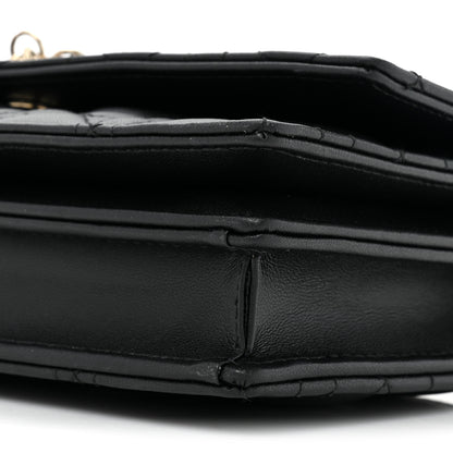 Christian Dior Lambskin Cannage Mini My Dior Bag Black 8 of 9