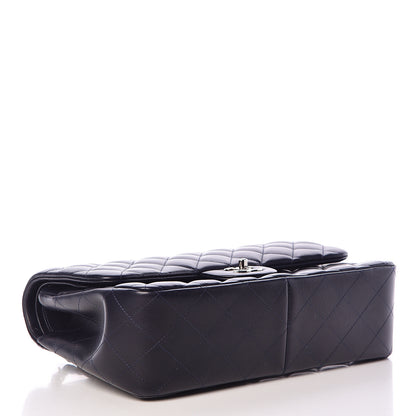 Chanel Lambskin Quilted Jumbo Double Flap Navy 4 of 15