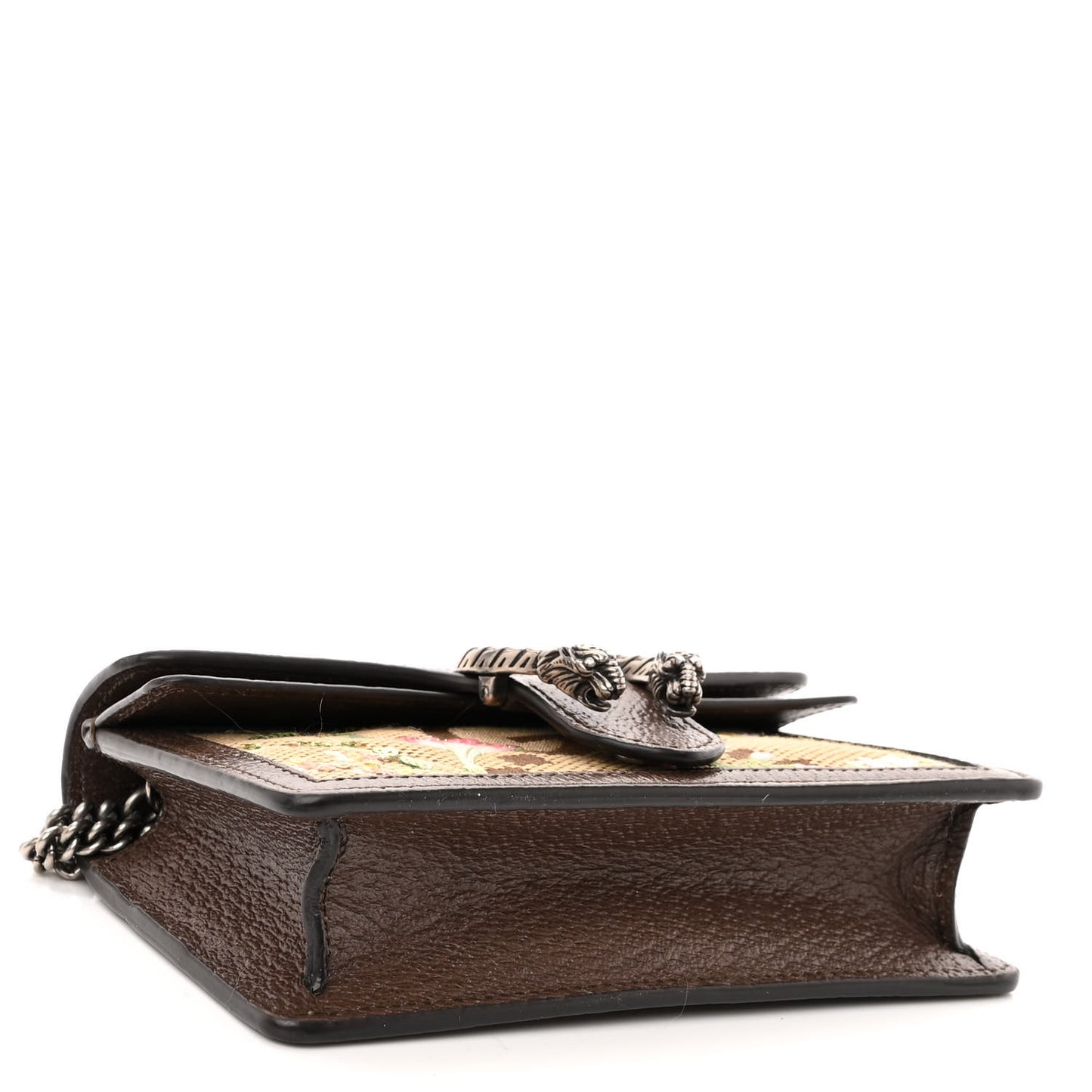 Monogram Jumbo GG Textured Dollar Calfskin Embroidered Super Mini Dionysus Shoulder Bag Camel Ebony New Acero Multicolor