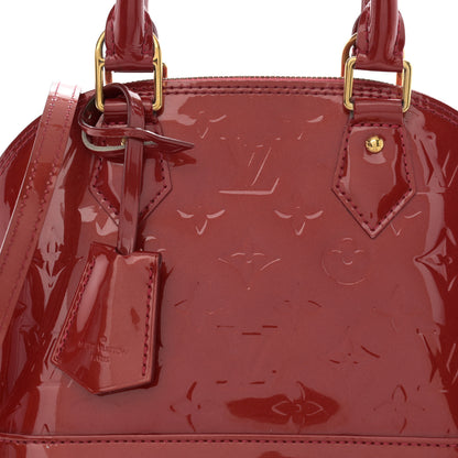 Louis Vuitton Vernis Alma BB Pomme D'Amour 8 of 13