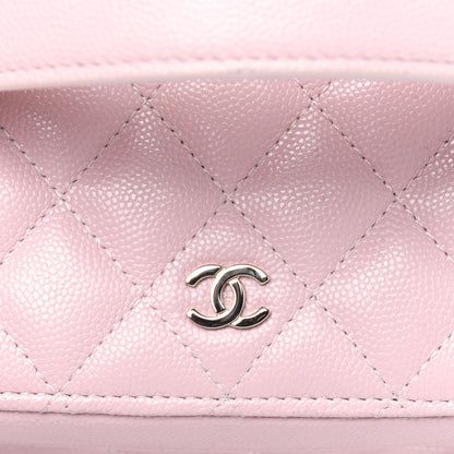 Chanel Caviar Quilted Large Vanity Pouch Light Pink 12 of 13