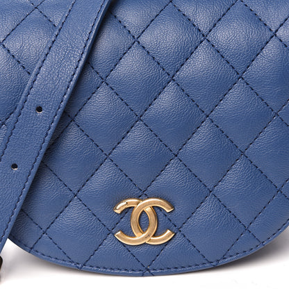 Chanel Calfskin Quilted Small Messenger Flap Blue 8 of 11