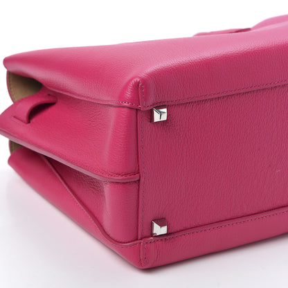 MCM Grained Calfskin Medium Milla Tote Beetroot Pink 5 of 8