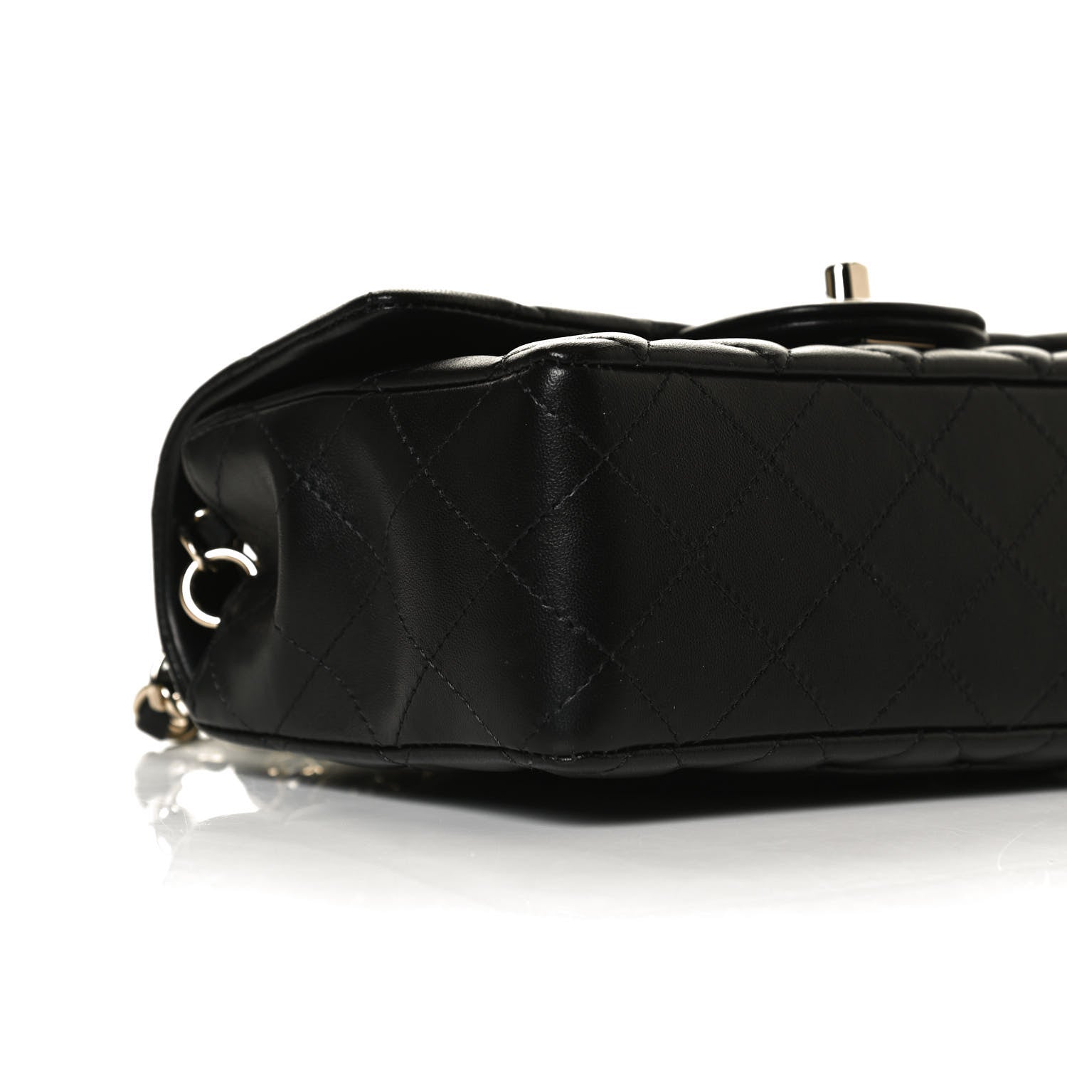 Chanel Lambskin Quilted Mini Rectangular Flap Black 5 of 14