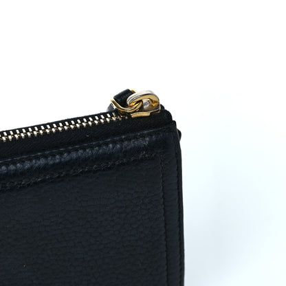 Prada Vitello Daino Zip Around Wallet Nero Black 8 of 13