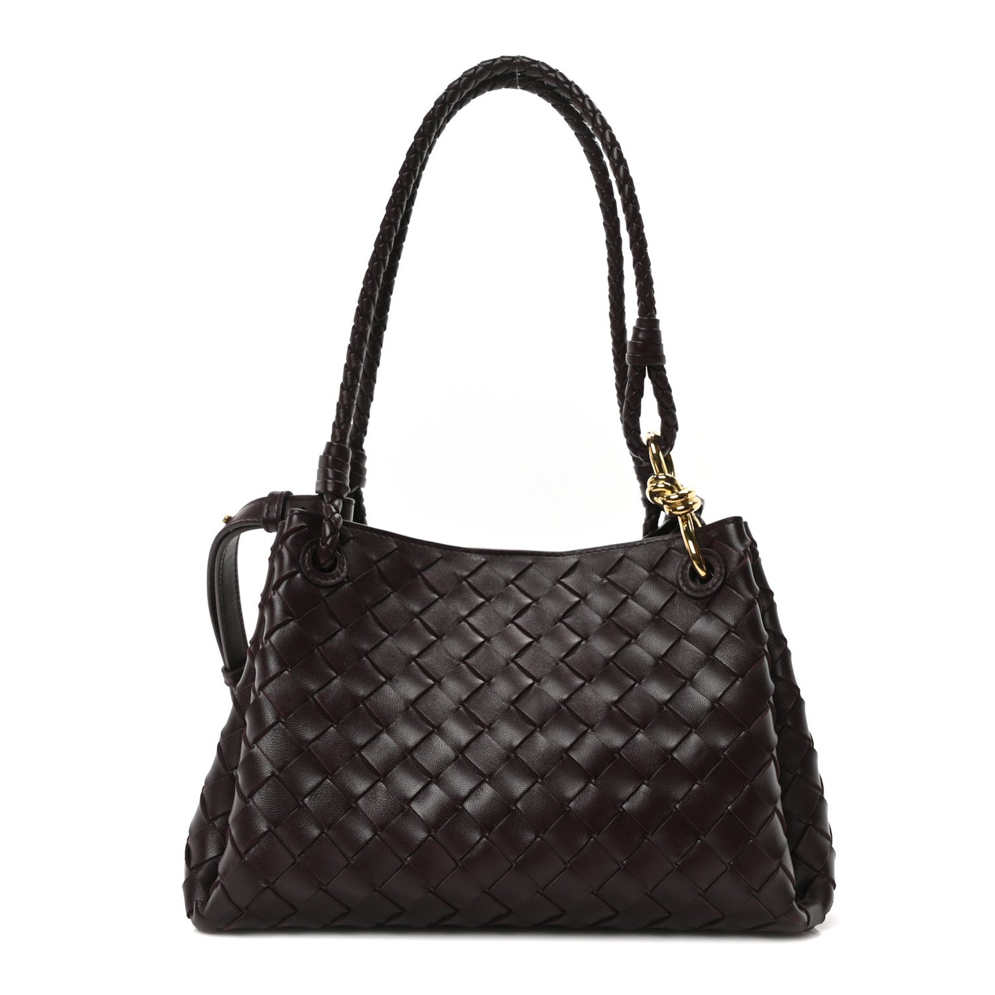 Nappa Intrecciato Small Parachute Shoulder Bag Barolo