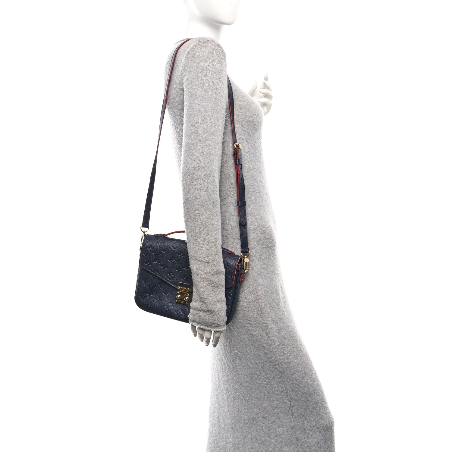 Louis Vuitton Empreinte Pochette Metis Marine Rouge 2 of 12