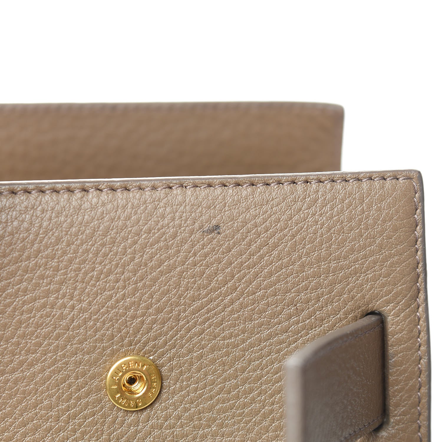 Saint Laurent Grained Calfskin Large Sac De Jour Taupe 9 of 16