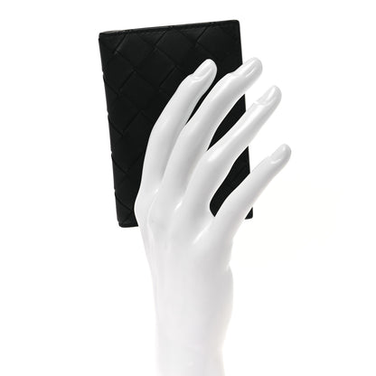 Bottega Veneta Nappa Maxi Intrecciato Bi-Fold Card Holder Black 2 of 6