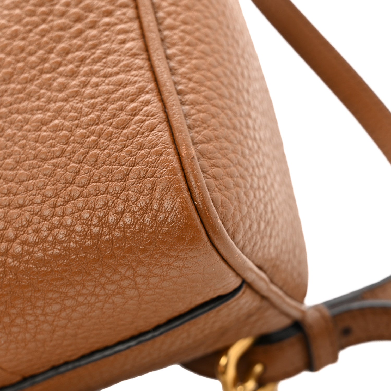 Prada Vitello Phenix Barrel Shoulder Bag Cannella 13 of 14