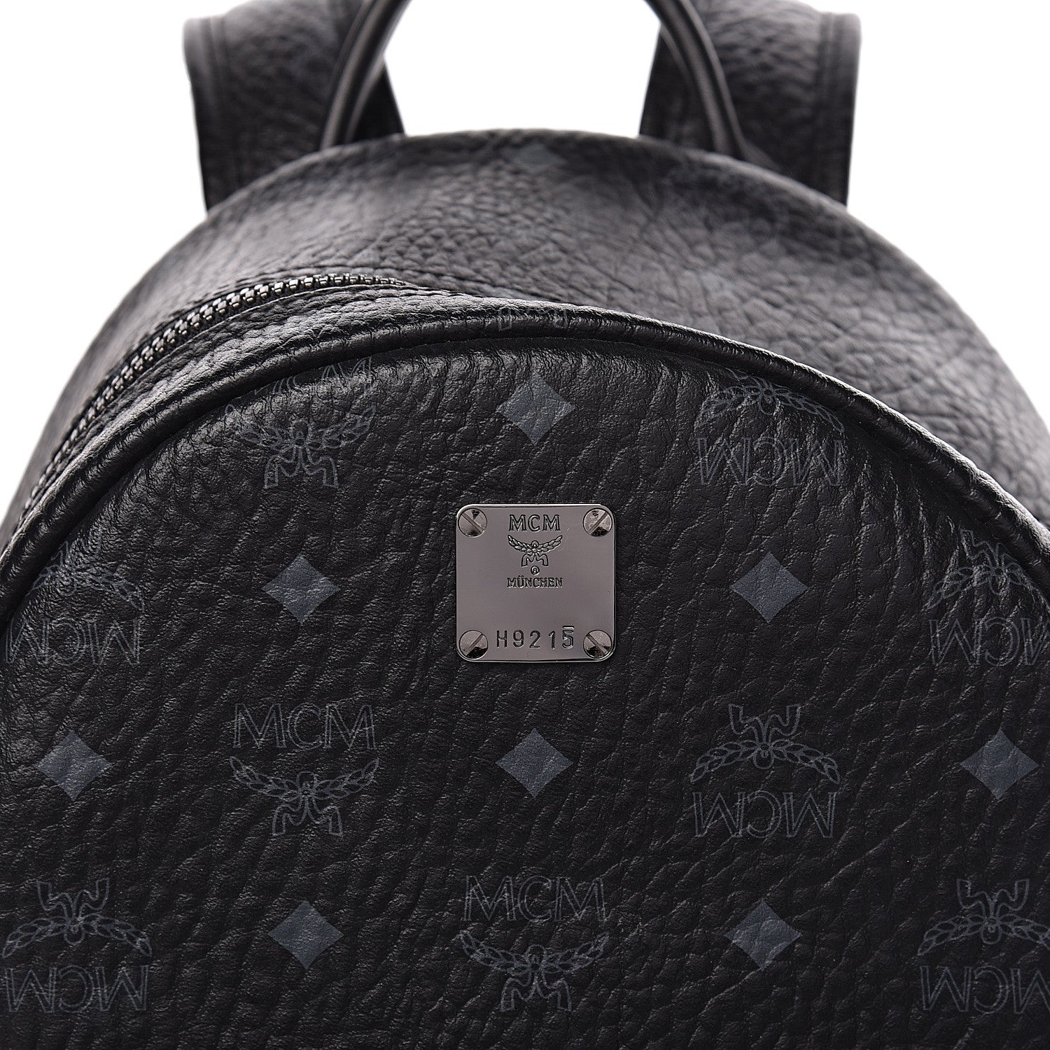 MCM Visetos Small Stark Backpack Black 11 of 11