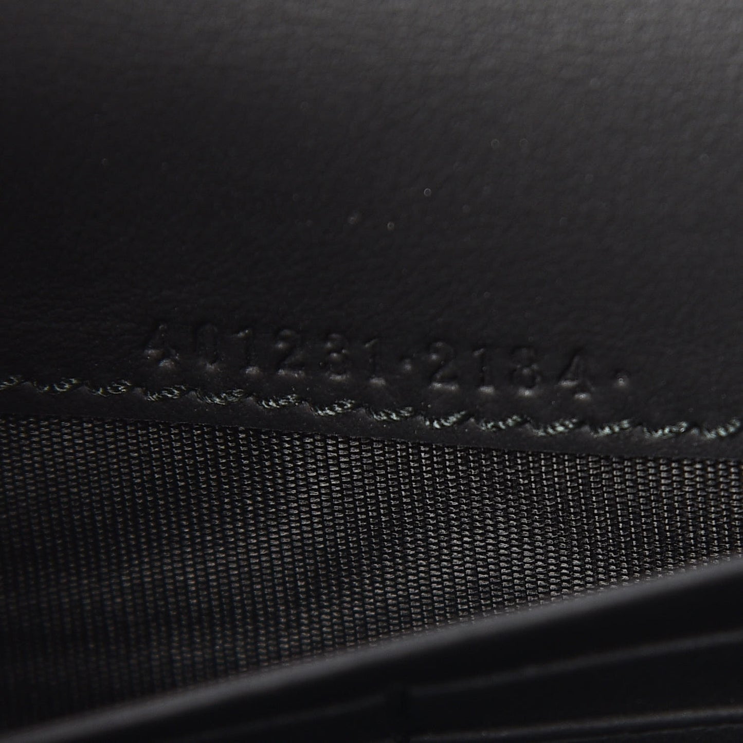 Suede Mini Dionysus Chain Wallet Black