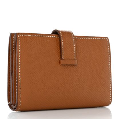 Hermes Epsom Mini Bearn Wallet Gold 3 of 14