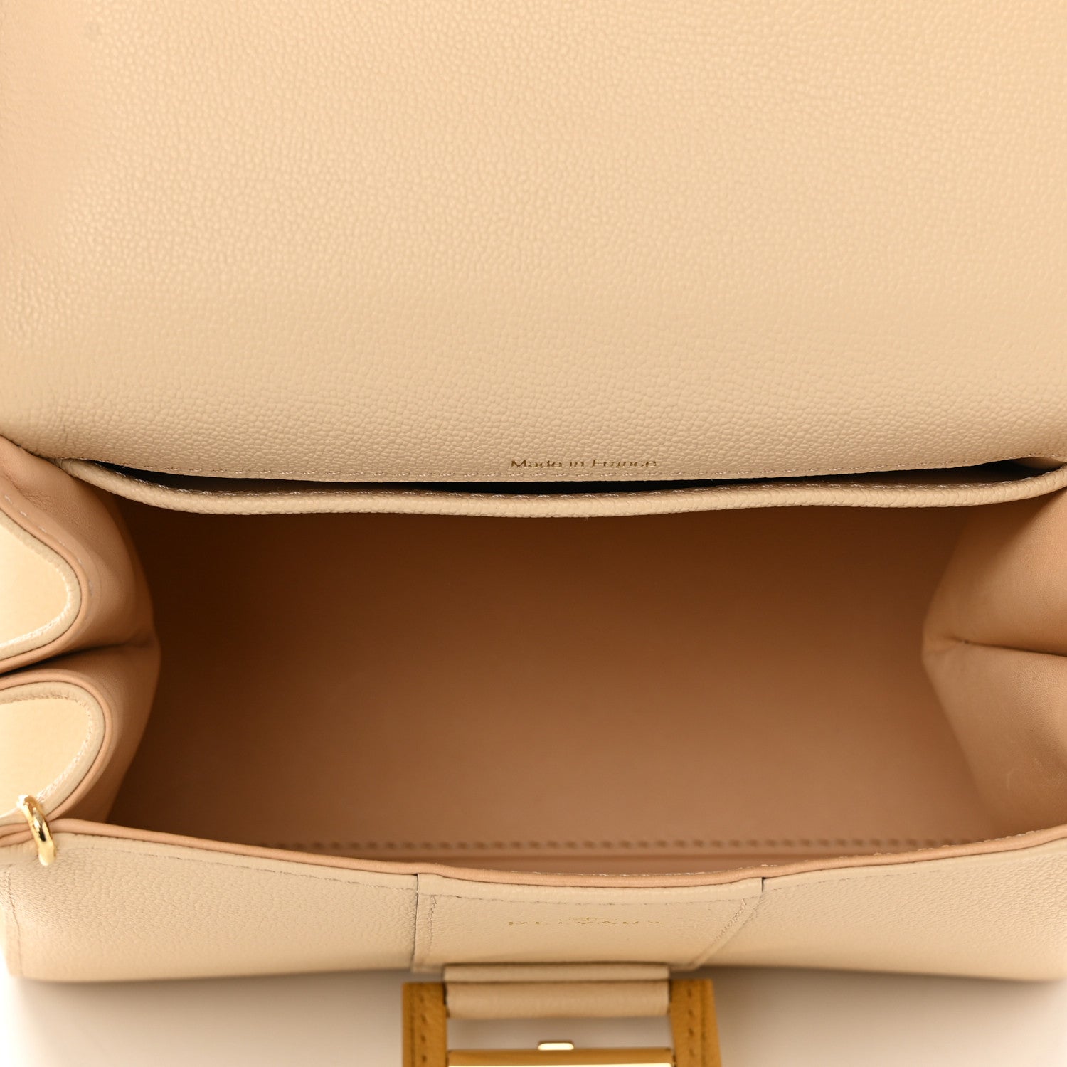 Delvaux Grained Calfskin Mini Brillant Satchel Dune 4 of 9