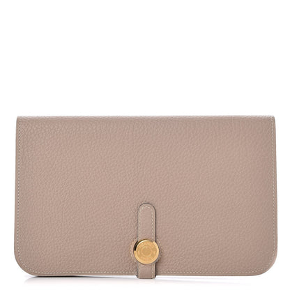 Hermes Togo Dogon Duo Wallet Gris Tourterelle 1 of 10