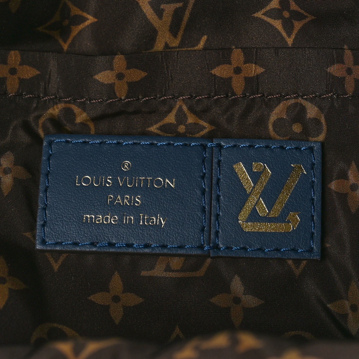 Econyl Mini Monogram Pillow Palm Springs Backpack Mini Navy