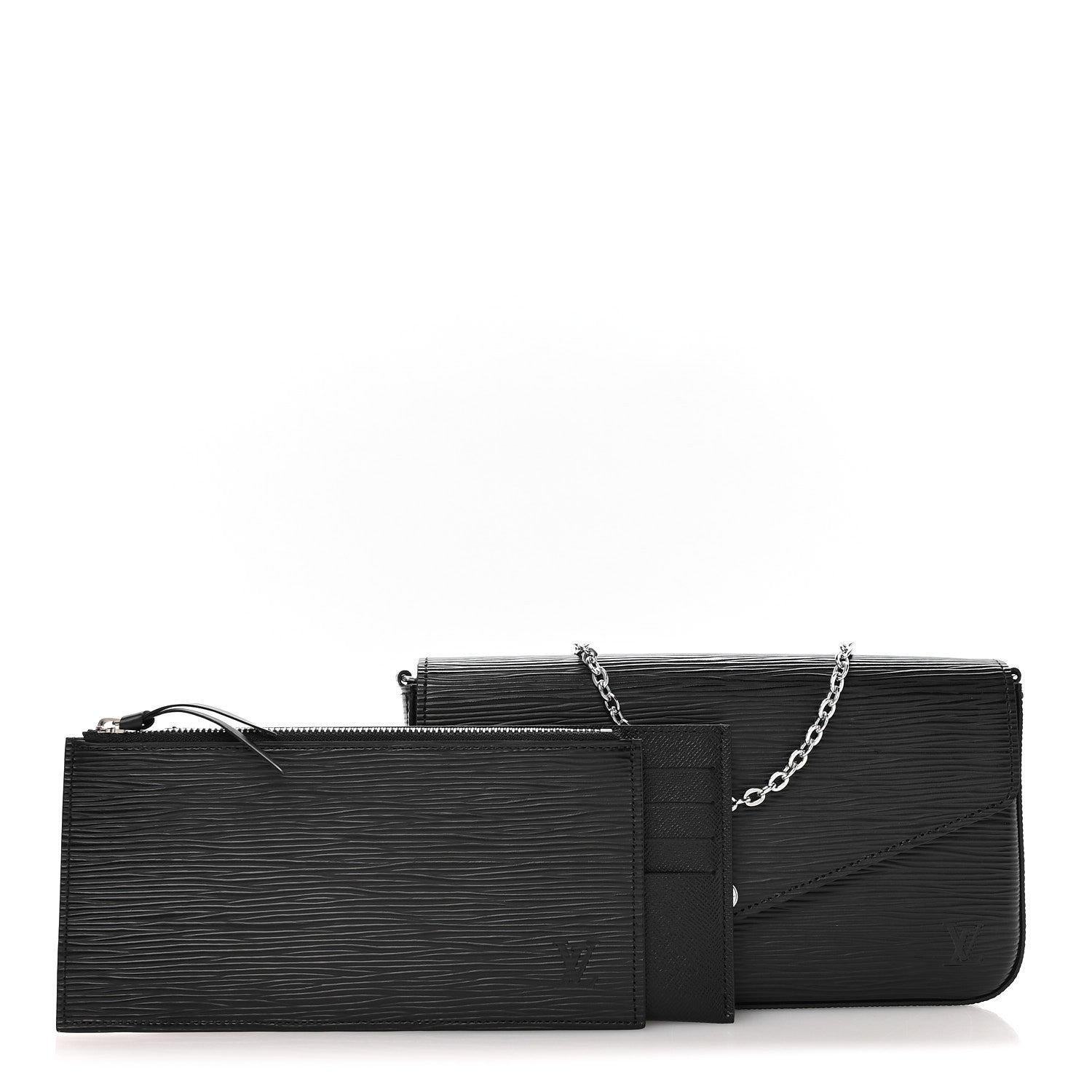 Louis Vuitton Epi Pochette Felicie Black 3 of 11