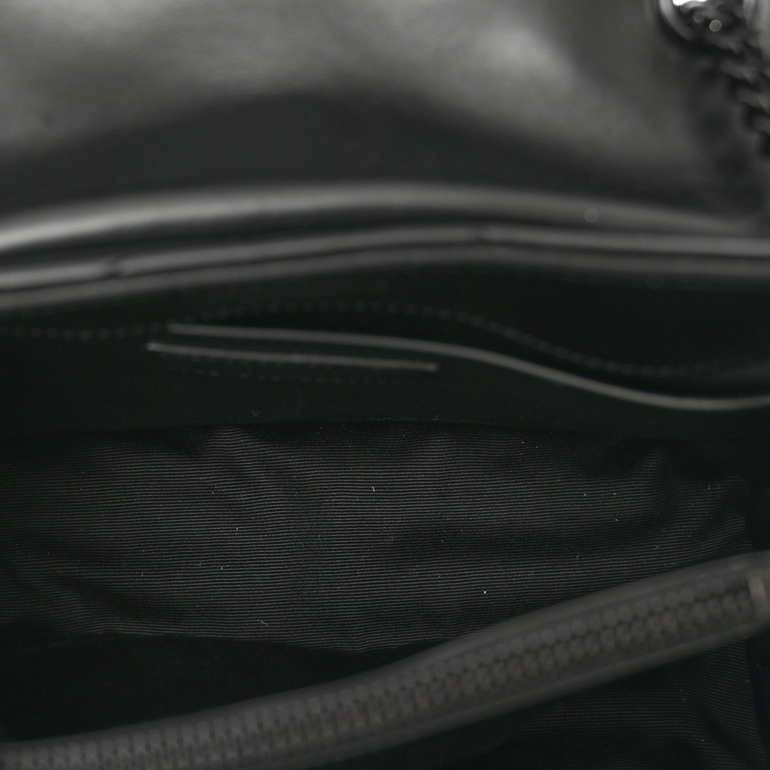 Saint Laurent Calfskin Y Quilted Monogram Monochrome Small Loulou Chain Satchel Black 6 of 12