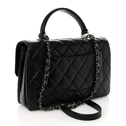 Chanel Lambskin Quilted Medium Trendy CC Flap Dual Handle Bag Black 3 of 10