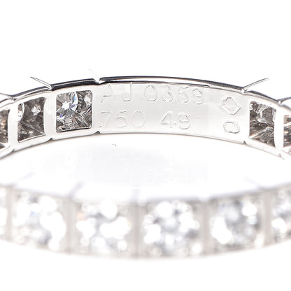 Cartier 18K White Gold Diamond 3mm Lanieres Ring 49 4.75 5 of 6