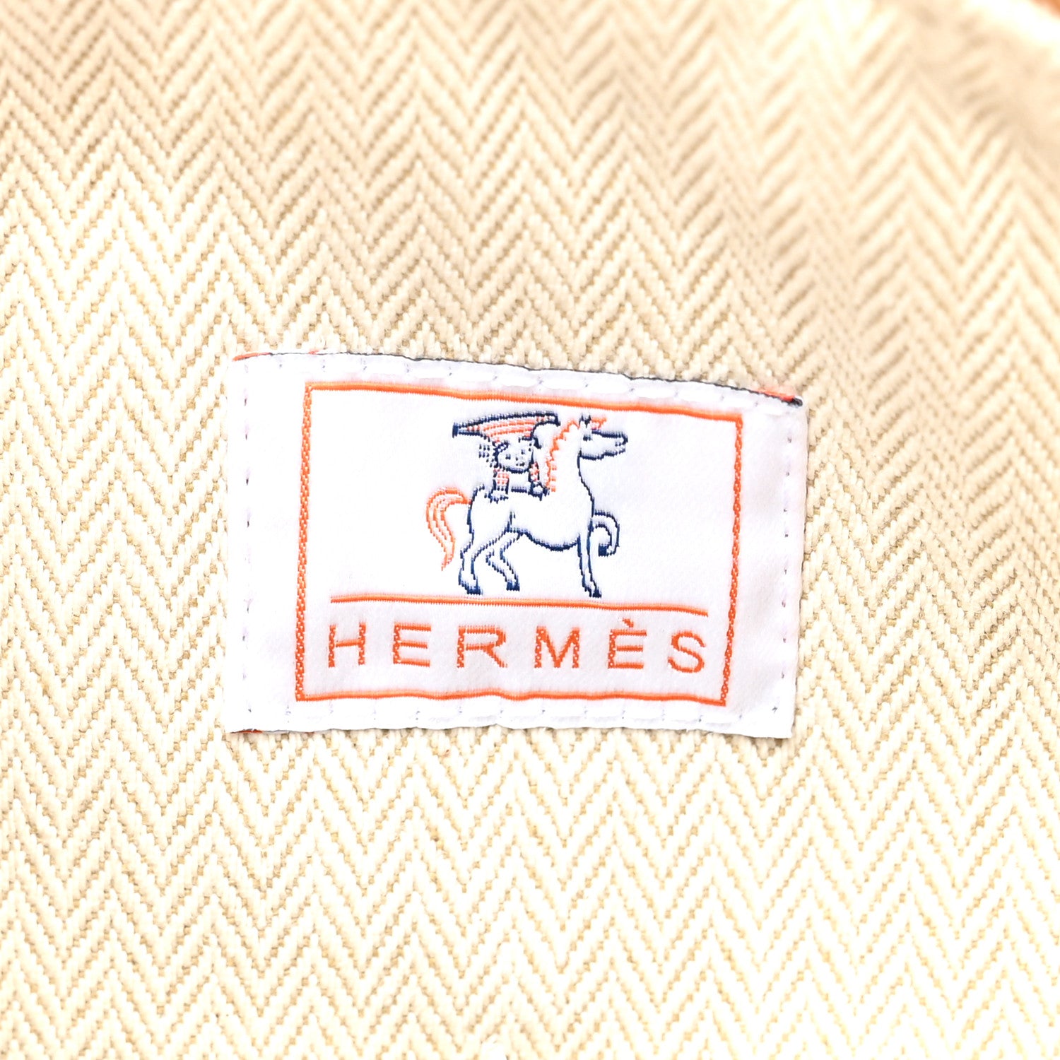 Hermes Canvas Large Bride-A-Brac Cabriole Case Biscuit 6 of 9