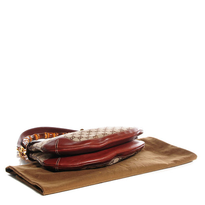 Gucci Monogram Peggy Bamboo Top Handle Bag 4 of 7