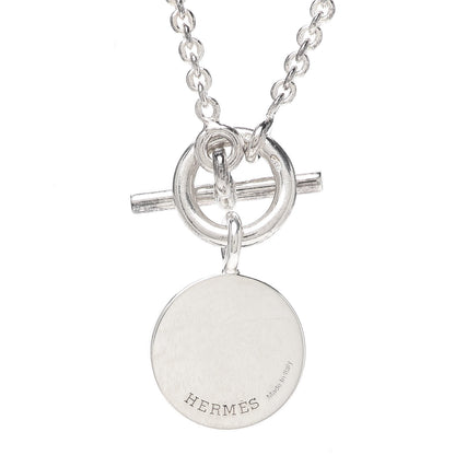 Hermes Sterling Silver Amulettes H Confettis Pendant Necklace 4 of 5
