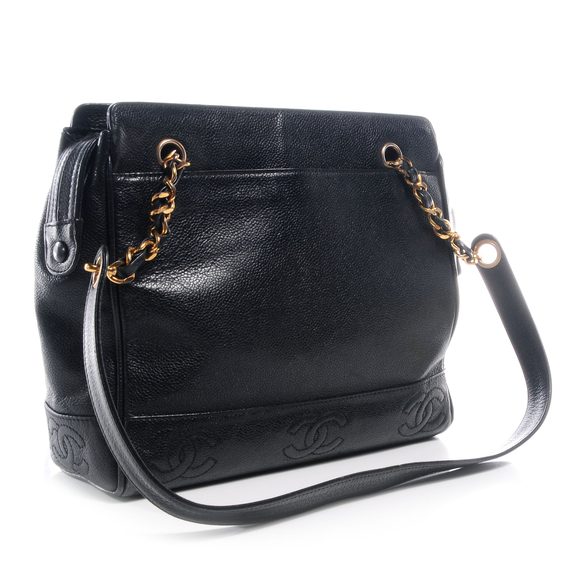 Chanel Caviar Shoulder Bag Black 3 of 7
