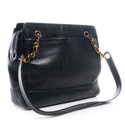 Chanel Caviar Shoulder Bag Black 3 of 7