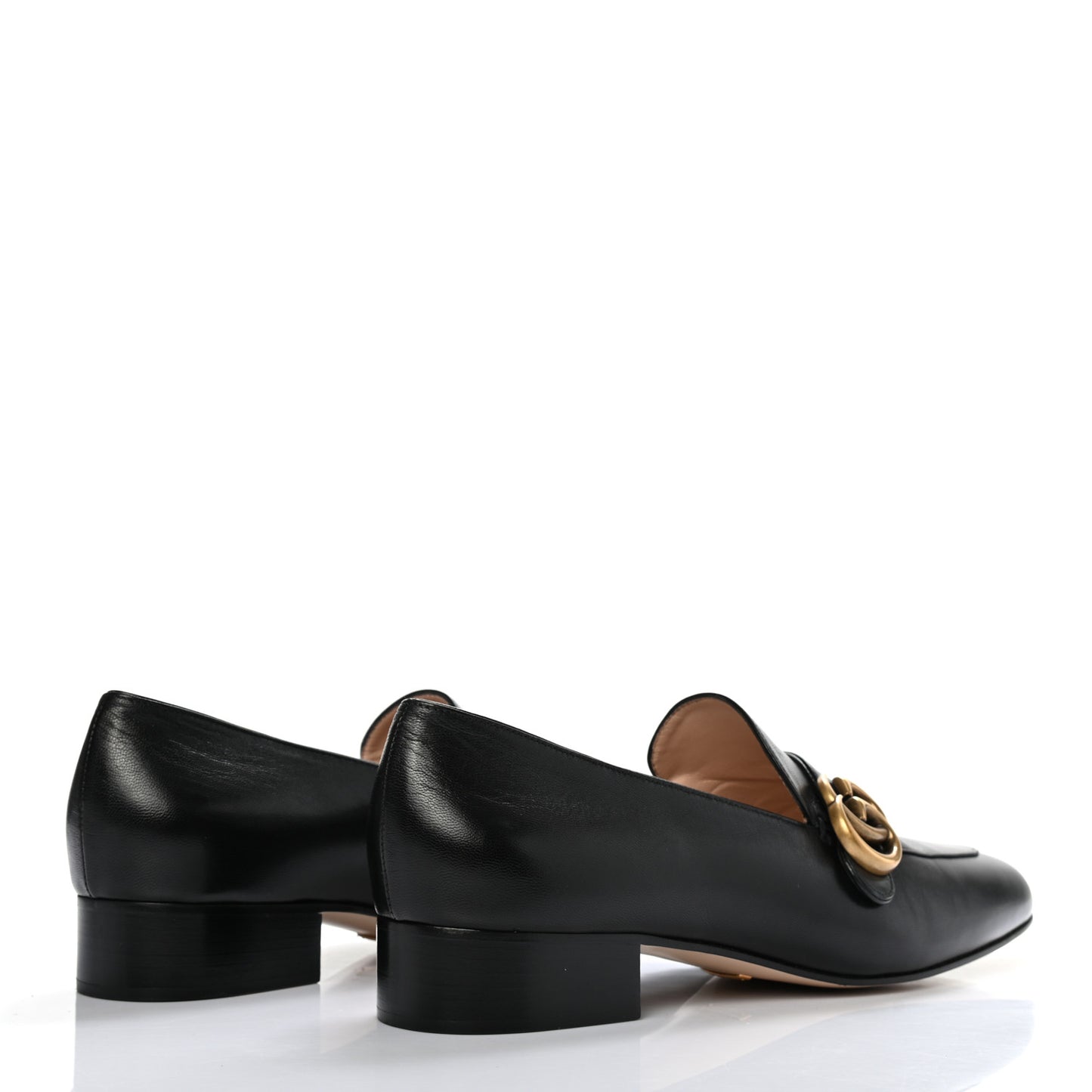 Malaga Kid Womens GG Marmont Loafers 41 Black